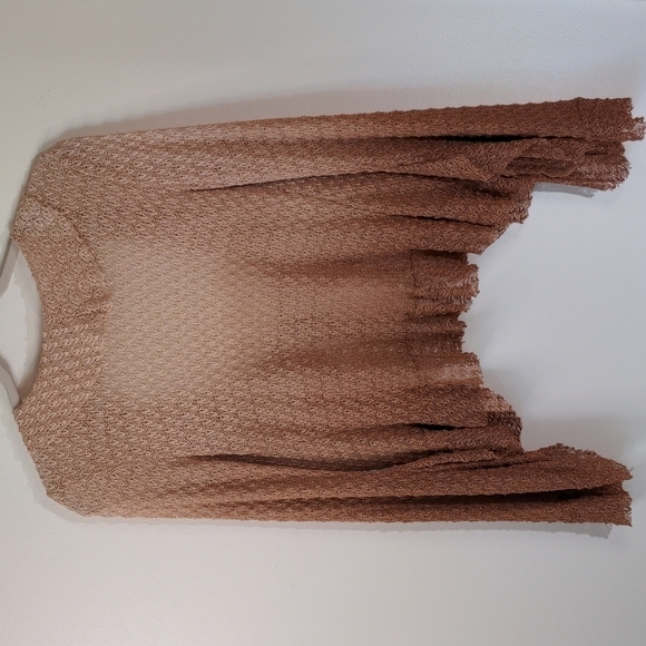 Ombre knit ruffle tie front cardigan - Picture 7 of 9